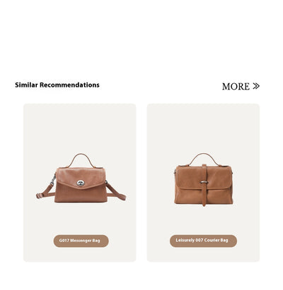 Bolso Mensajero de Cuero con Cadena para Mujer - Image 25