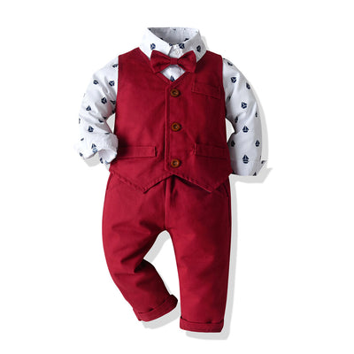 Conjunto Formal para Niños: Camisa, Chaleco y Pantalón - Image 9