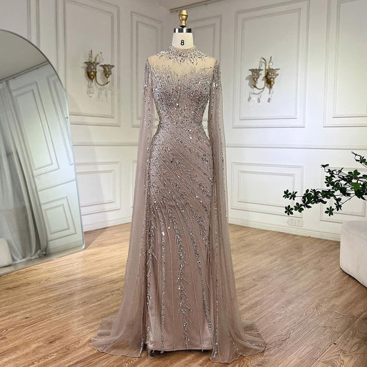 Vestido de Gala Elegante con Mangas Volantes y Falda Sirena - Image 7