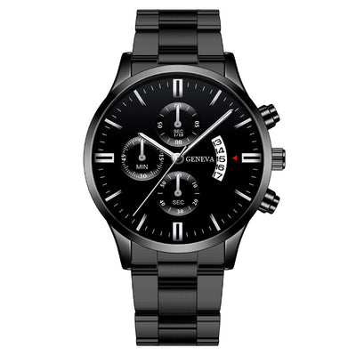 Reloj de Negocios para Hombre con Correa de Acero y Tres Esferas - Image 25