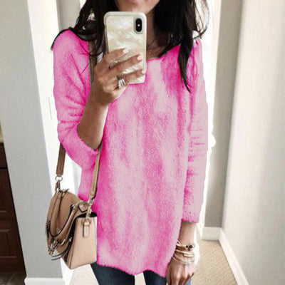 Suéter Polar para Mujer Cuello Redondo - Abrigo Invierno - Image 12