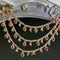 Heart Rhinestone High-colorfast K14 Gold Chain