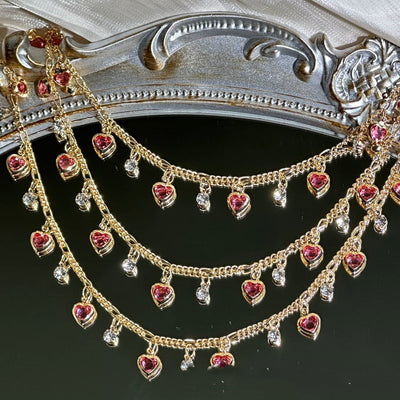 Cadena con Corazón de Strass Brillante y Resistente - Image 5