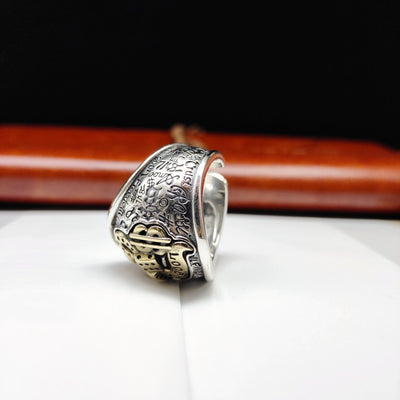 Anillo de Plata 925 Hip-hop Graffiti Retro Personalizado - Image 7