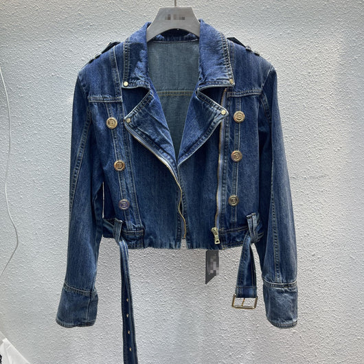 Chaqueta Denim Oversize Estilo Coreano con Botones Decorativos - Image 14