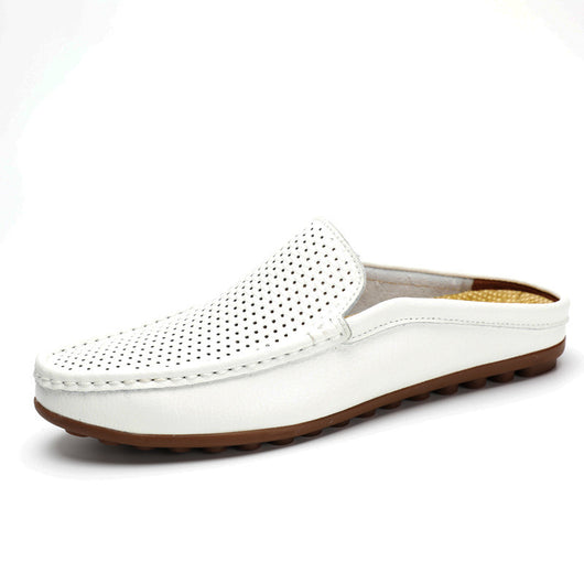 Mocasines de Cuero para Hombre - Zapatos sin Tacón Cómodos para Verano - Image 6