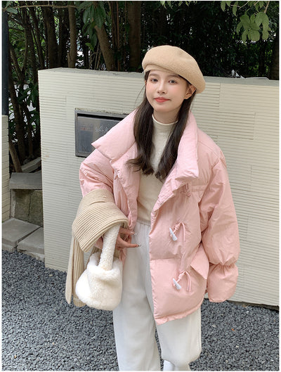 Chaqueta Acolchada Estilo Coreano con Cuello Alto para Mujer - Image 13