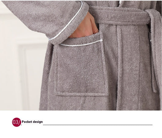 Bata de Toalla Absorbente Unisex - Pijama Cómodo para Hombre y Mujer - Image 38