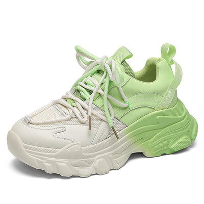 Tenis Deportivos con Gradiente Verde Contraste - Image 4
