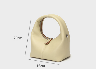 Bolso Bandolera Cuero Genuino Diseño Francés Minimalista para Mujer
