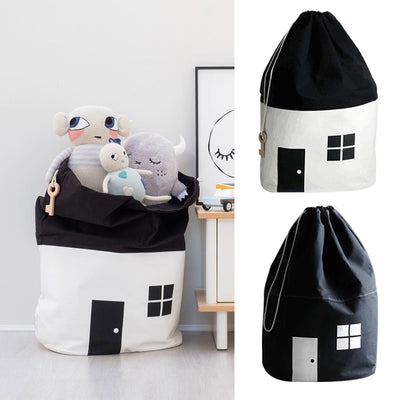 Bolsa Organizadora de Juguetes con Tapete de Juego Diseño Casa - Almacenamiento Grande para Habitación Infantil - Image 2