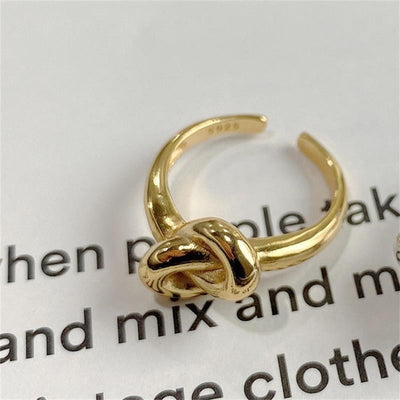 Anillo Geométrico de Plata 925 con Nudo Elegante - Image 6