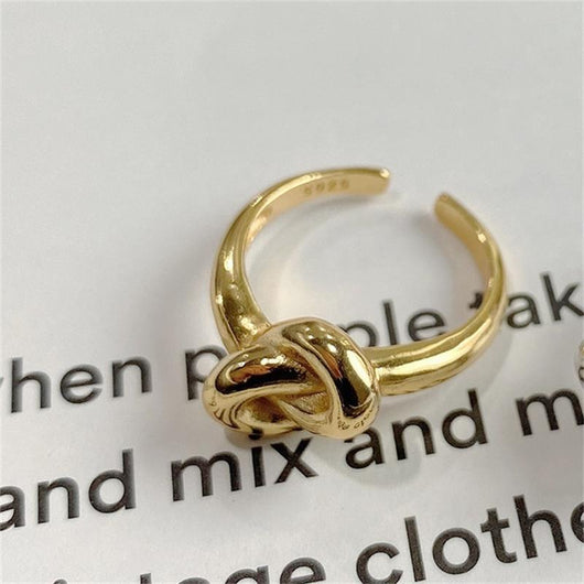 Anillo Geométrico de Plata 925 con Nudo Elegante - Image 6