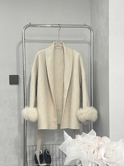 Abrigo Reversible de Lana Midi con Estilo Elegante para Mujer - Image 15