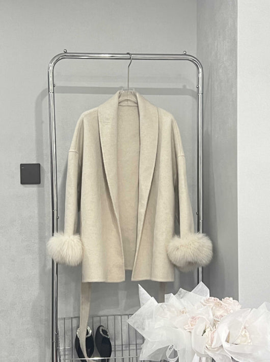 Abrigo Reversible de Lana Midi con Estilo Elegante para Mujer - Image 15