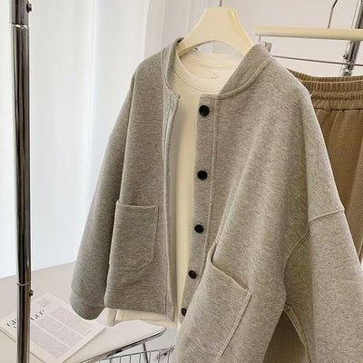 Chaqueta Suelta Casual con Botones para Mujer - Image 2