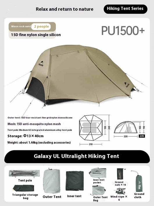 Tienda de Campaña Ultraligera Doble para Senderismo y Montaña - Image 5