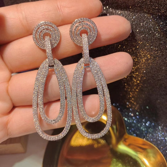 Aretes de Plata 925 Estilo Europeo Ovalados - Elegancia y Temperamento Lujo