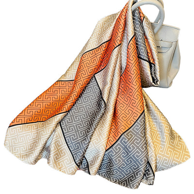 Pañuelo de Seda Elegante Protección Solar Primavera Verano para Mujer - Image 5