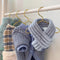 Blue with scarf