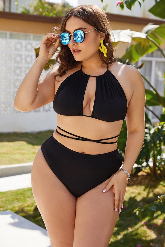 Bikini Talla Grande 5XL Negro de Cintura Alta Reductor de Abdomen - Image 11