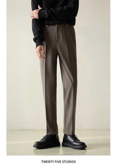 Pantalones de Vestir Casual Rectos para Hombre - Estilo Versátil - Image 12