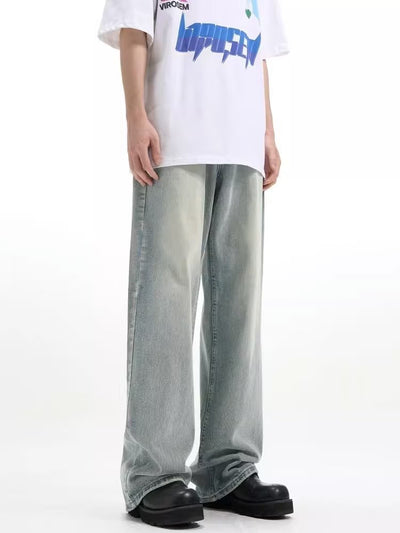 Pantalón Retro Holgado Casual Azul - Image 10