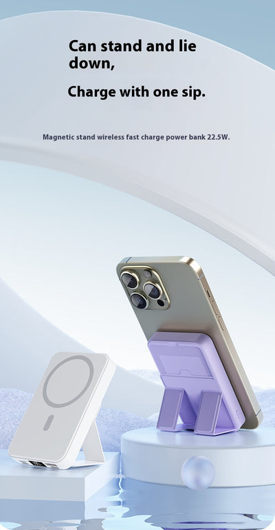 Banco de Energía Magnético Inalámbrico con Soporte - Image 13