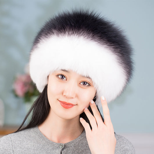 Gorro Abrigador de Piel de Zorro con Protección Auditiva para Mujer - Image 6