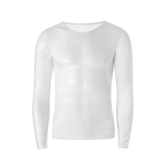Camiseta Manga Larga a Rayas Talla Grande para Hombre - Image 6