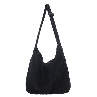 Bolsa Bandolera de Pana Espaciosa Minimalista y Casual - Image 6