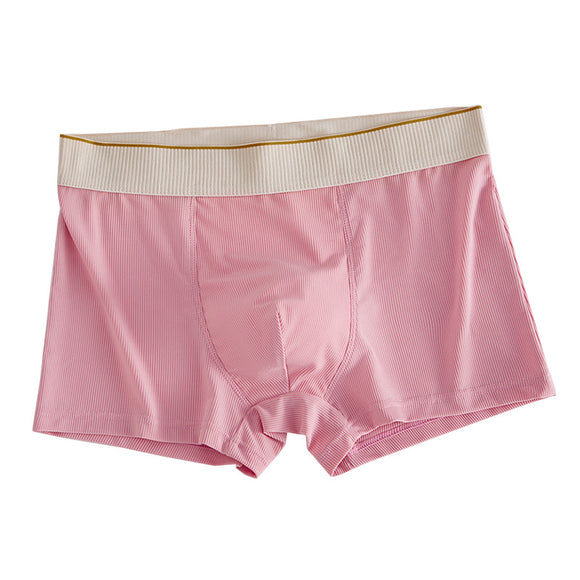 Bóxers de Seda Helada con Rayas para Hombre - Comodidad y Transpirabilidad