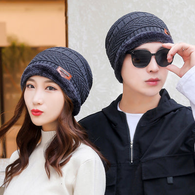 Gorro y Bufanda Térmica de Punto Grueso con Forro de Terciopelo para Invierno - Image 17