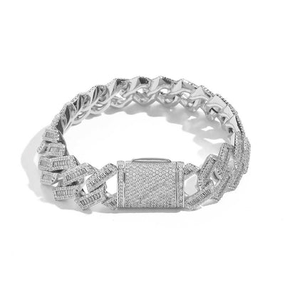 Cadena Cubana Hip Hop de Diamantes Doble Fila 18mm - Image 6