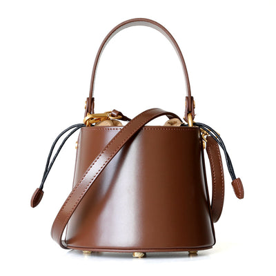 Bolso Bucket Mini de Cuero Genuino - Image 6
