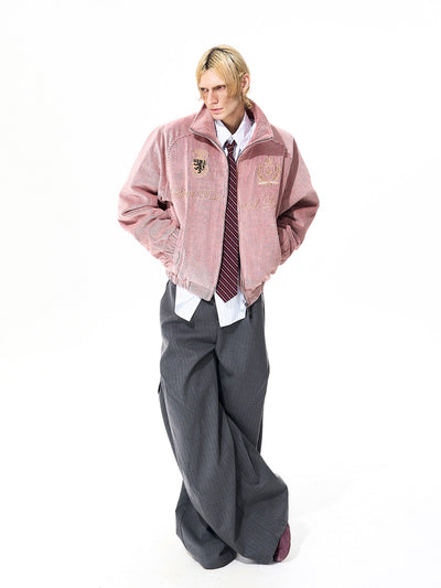 Chaqueta de Cuello Alto con Bordados Nobles para Hombre - Otoño e Invierno - Image 6