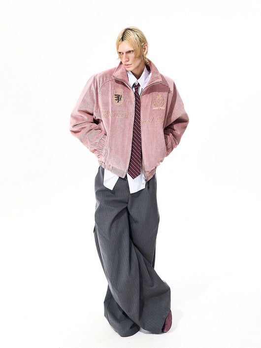 Chaqueta de Cuello Alto con Bordados Nobles para Hombre - Otoño e Invierno - Image 6