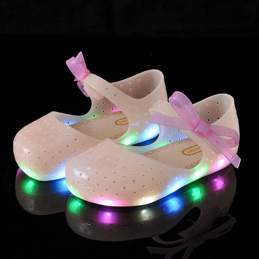 Zapatos Brillantes de Gelatina para Bebé con Moño - Image 10