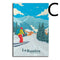 Póster Lienzo Estación de Esquí de los Alpes Franceses