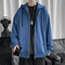 Cardigan Hoodie Hombre Suelto Color Liso Casual