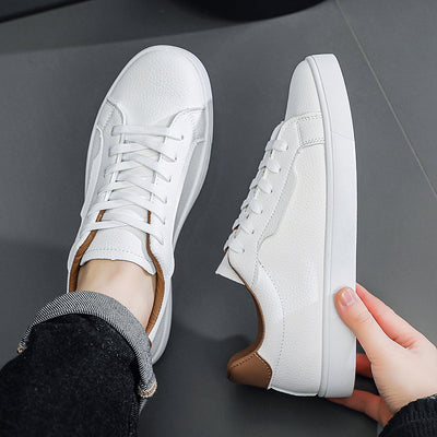 Tenis Blancos Casuales para Hombre Corte Bajo Primavera - Image 6
