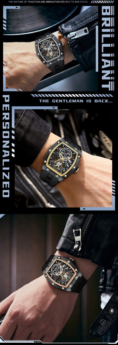 Reloj Automático de Acero Inoxidable con Caja Hueca para Hombre - Image 32