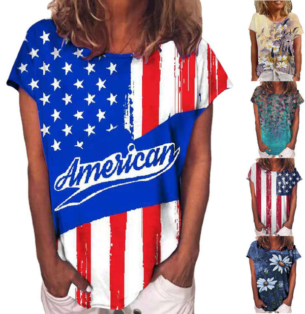 Playera Estampada de Personalidad - Manga Corta