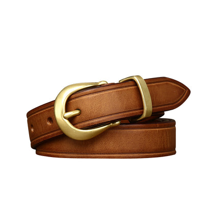 Cinturón de Cuero Genuino para Mujer - Diseño Retro Versátil - Image 5