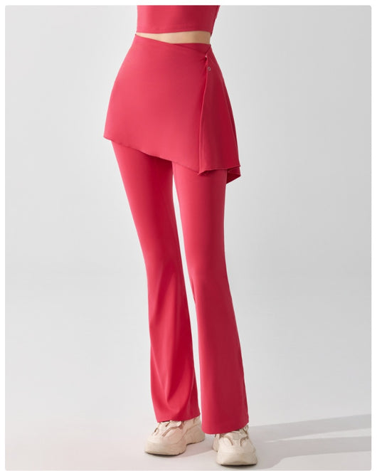 Pantalón Deportivo Dos Piezas Desmontable Cintura Alta y Falda Capri Efecto Nude - Image 13