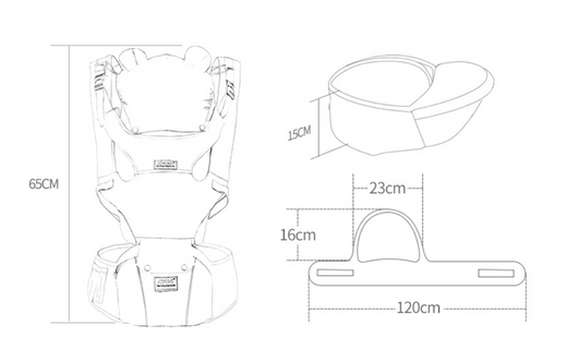 Cinturón Portabebé Multifuncional con Asiento Integrado - Image 7