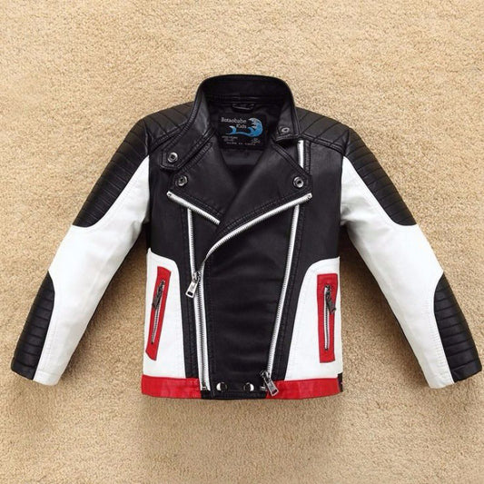 Chaqueta de Cuero Grueso para Niño - Diseño Elegante y Duradero