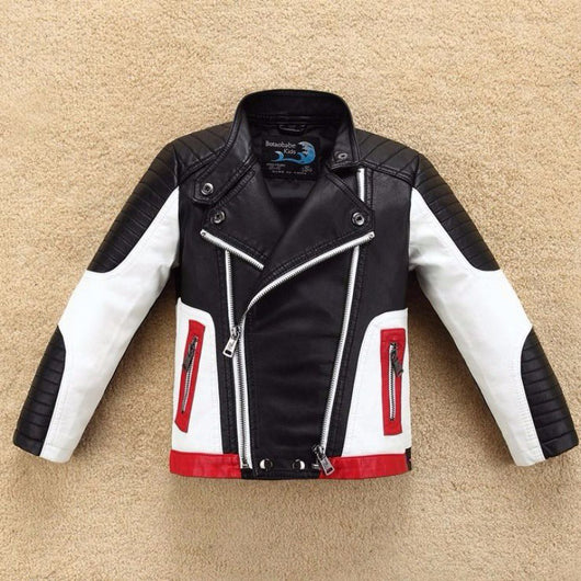 Chaqueta de Cuero Grueso para Niño - Diseño Elegante y Duradero