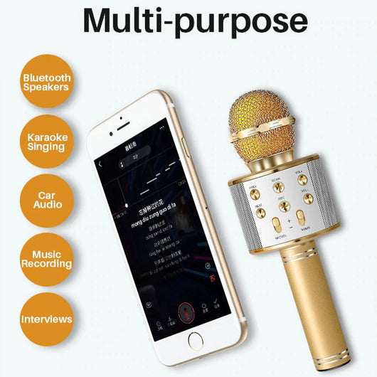 Micrófono Inalámbrico Bluetooth Portátil para Karaoke y Música - Image 28
