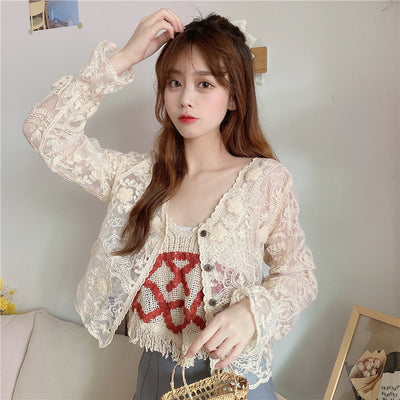 Cardigan Fino de Verano Estilo Francés para Mujer - Image 8